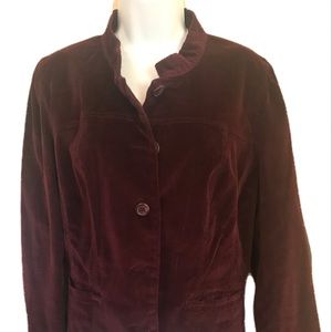 St. John’s Bay Corduroy Blazer – XL – Burgundy